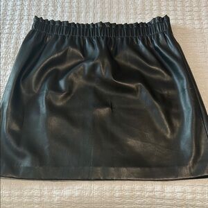 LOFT Faux Leather Mini Skirt
